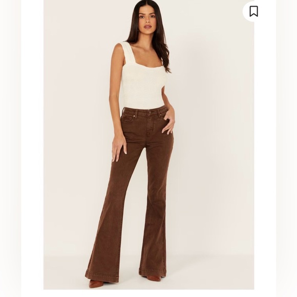 Shyanne Denim - SHYANNE WOMEN'S PINECONE HIGH RISE STRETCH FLARE JEANS sz 30x34